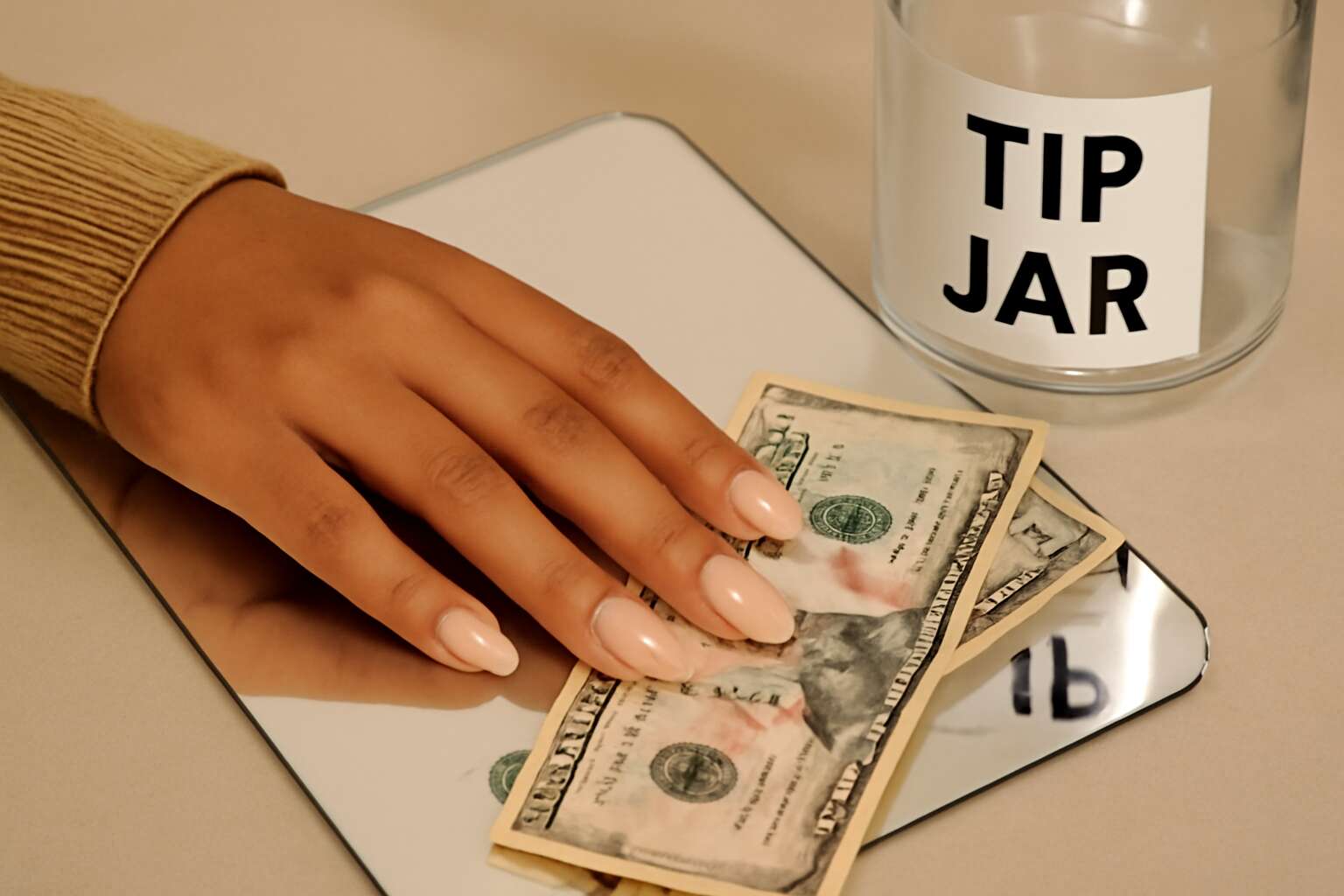 nail salon tip price