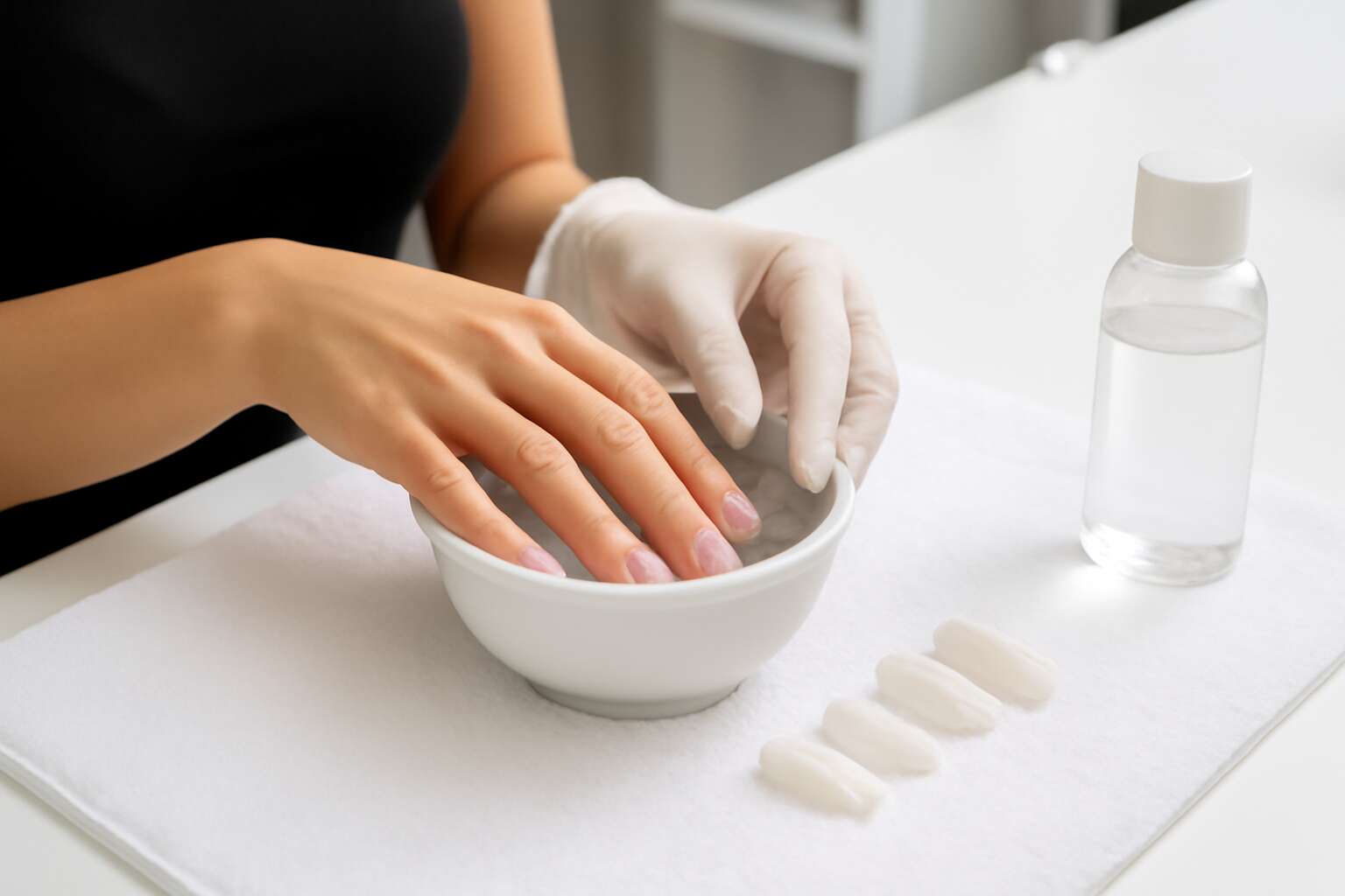 nail salon to remove acrylics