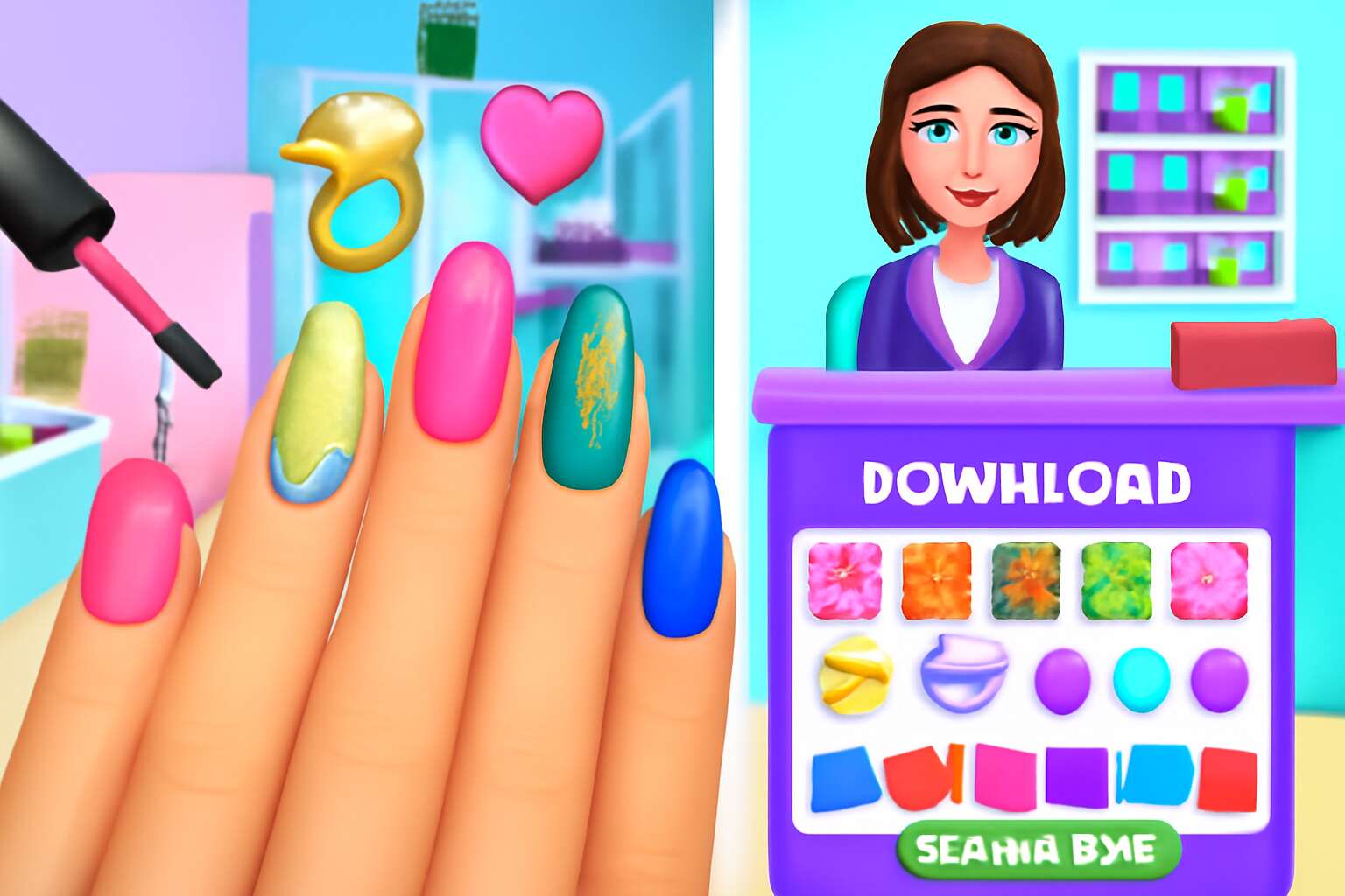 nail salon 3d game download