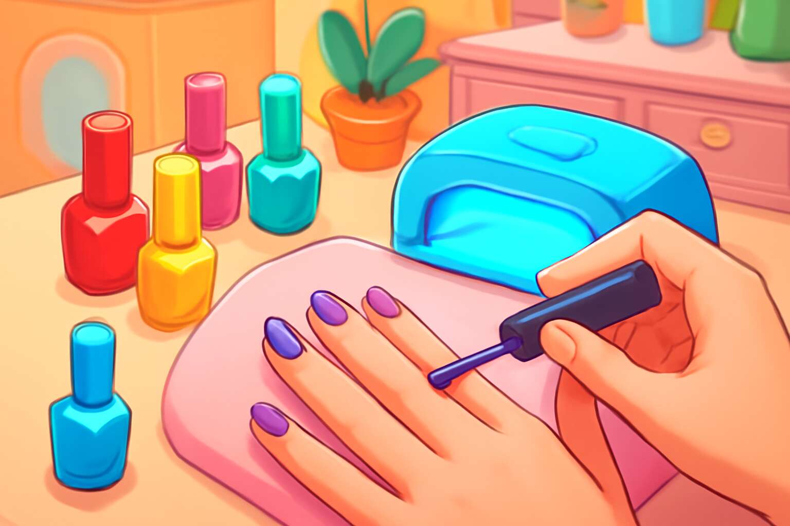 nail salon video game