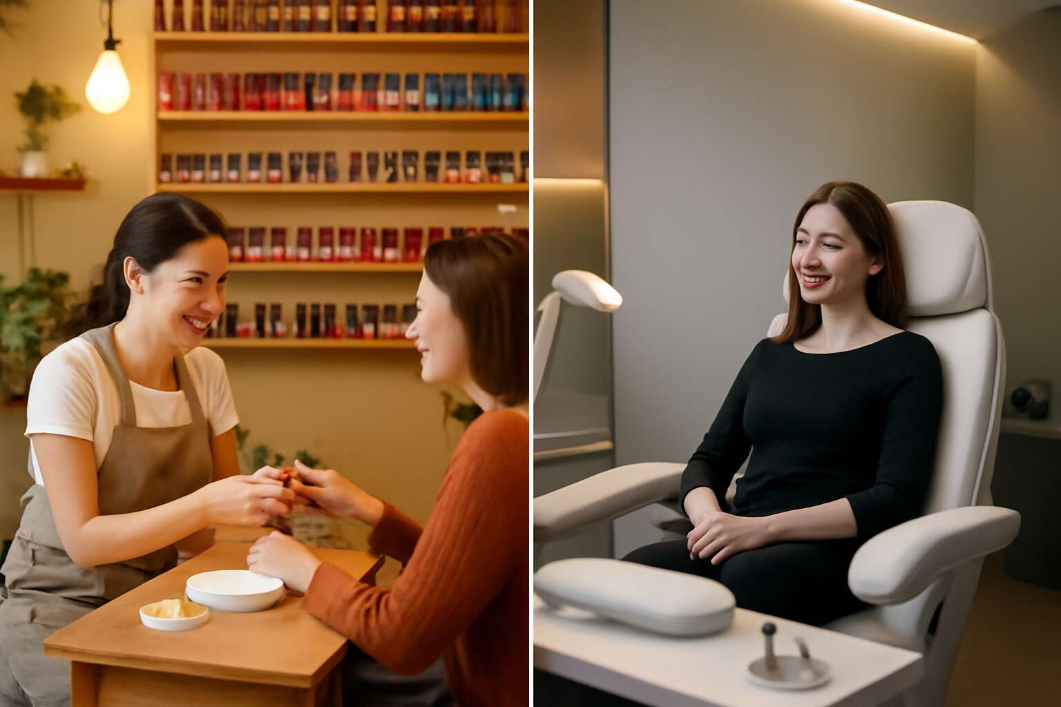 nail shop vs nail salon