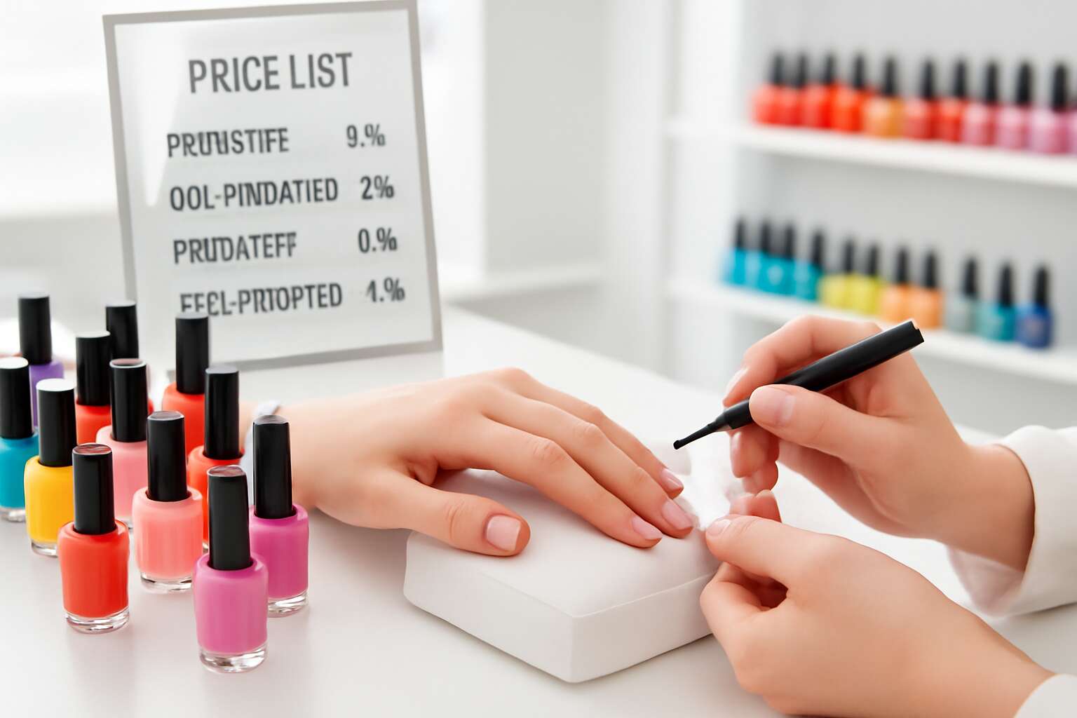 nail salon and prices