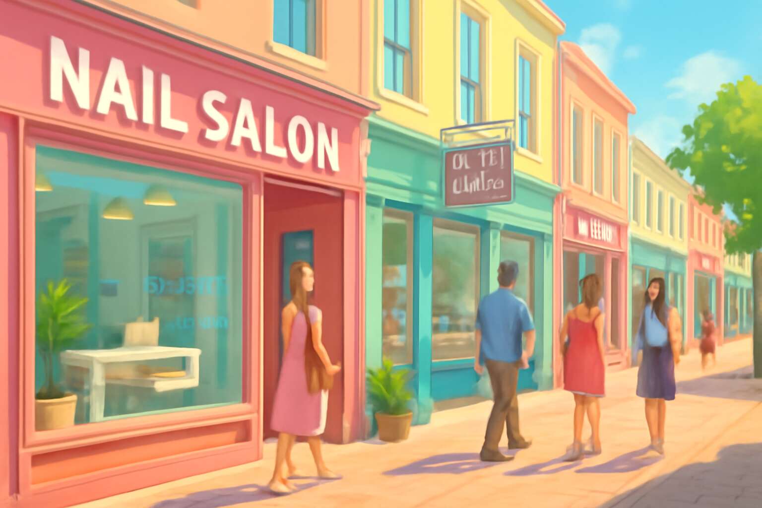nail salon town
